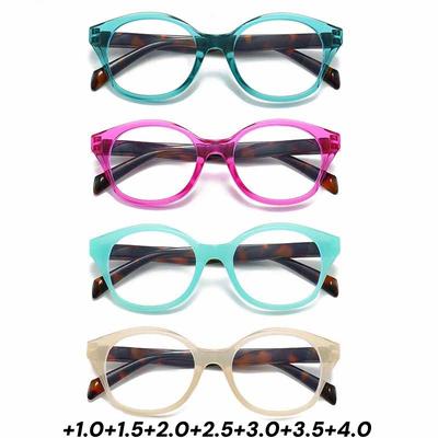 New Retro Small Round Frame Elderly Reading Glasses High Definition Blue Light Blocking Far Sight Eyeglasses for Women and Men