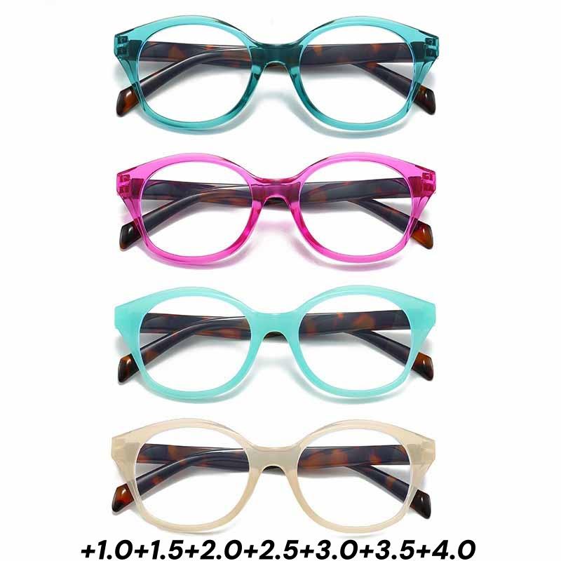 New Retro Small Round Frame Elderly Reading Glasses High Definition Blue Light Blocking Far Sight Eyeglasses for Women and Men