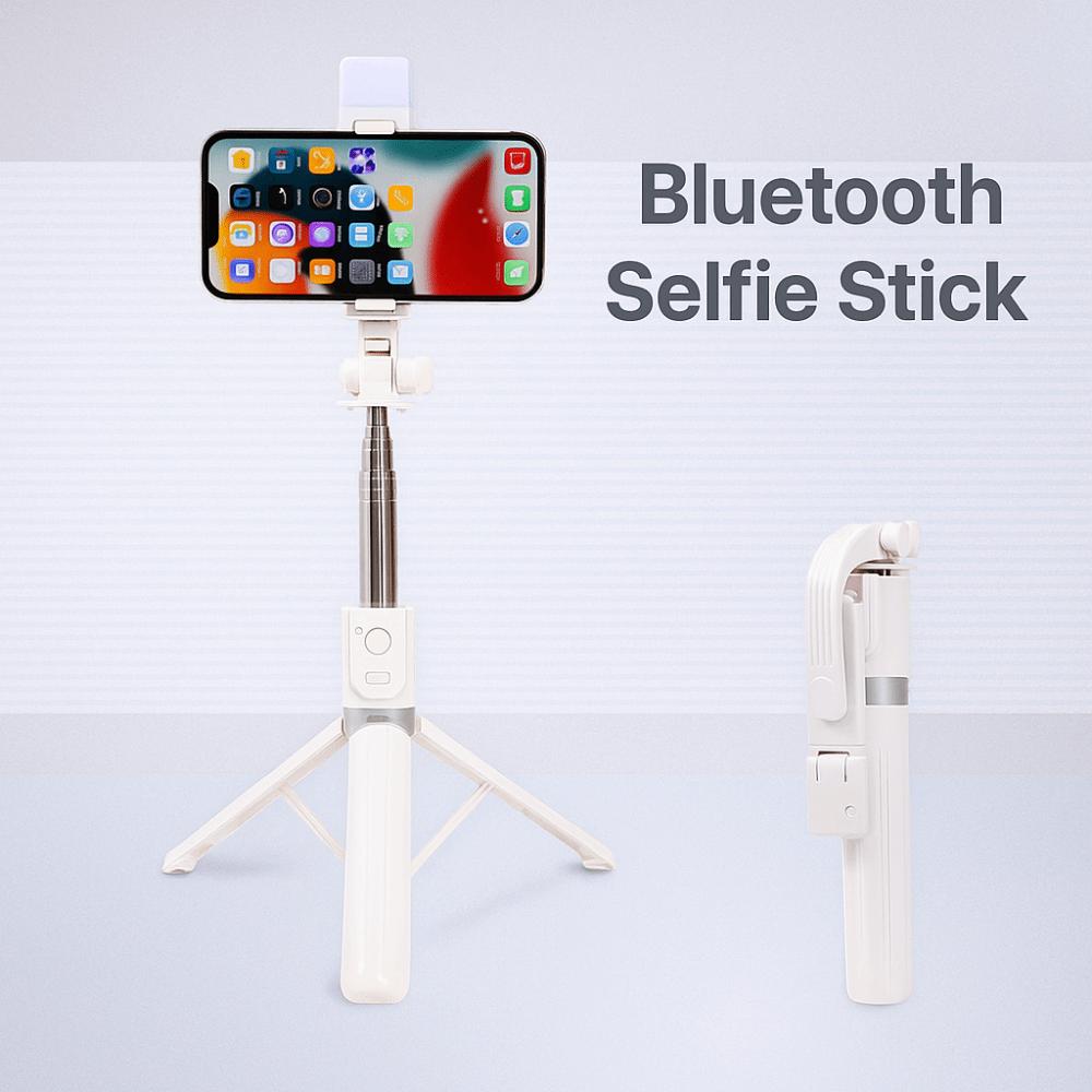 Mit LED-Lampe Bluetooth Selfie-Stick 1,7 m Selfie-Stick Stativ Live-Übertragung