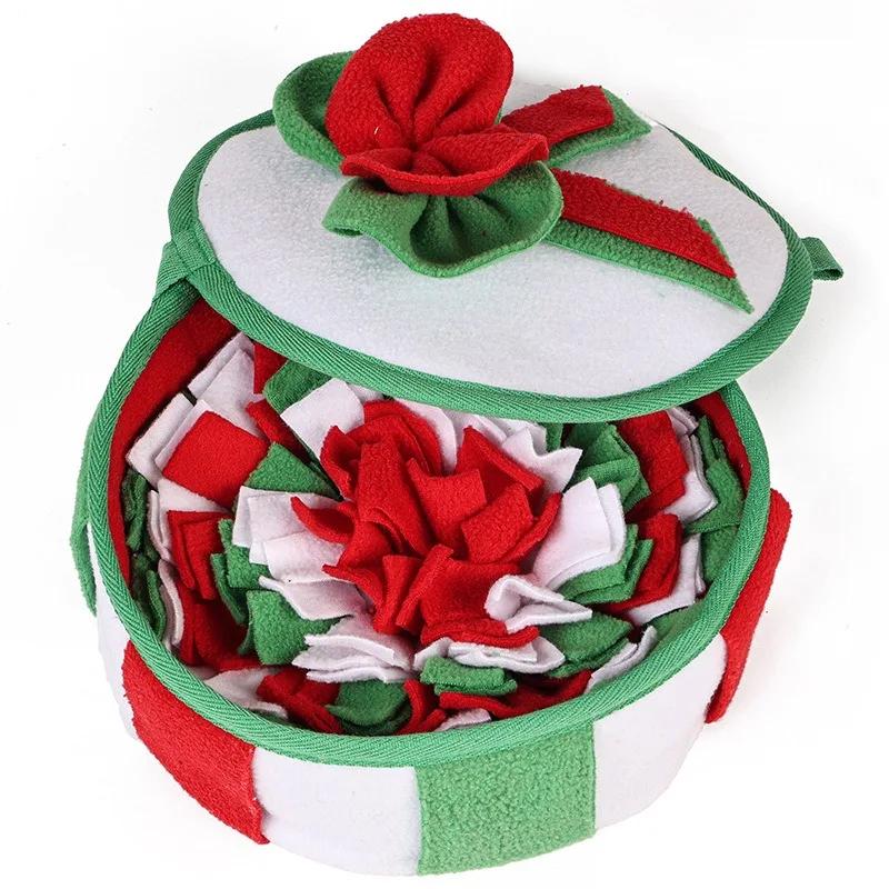 Dog Toys Sniffing Pad Slow Food Box Training Sniff Mat Dogs Release Stress Training Carpet Puppy Interactive Pet Christmas Gift