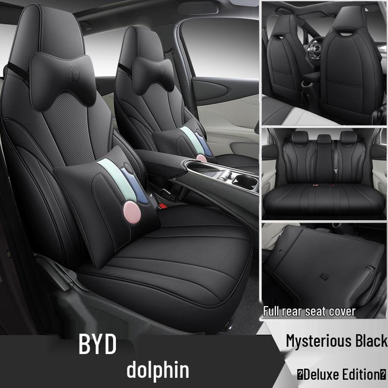 BYD Dolphin Car Seat Cover - Full Wrap, Leather, All-Season Universal Fit