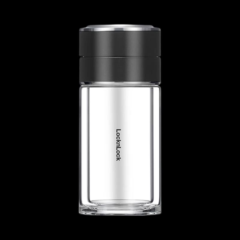 LOCK&LOCK Tea Infuser Double-Layer Glass Mug