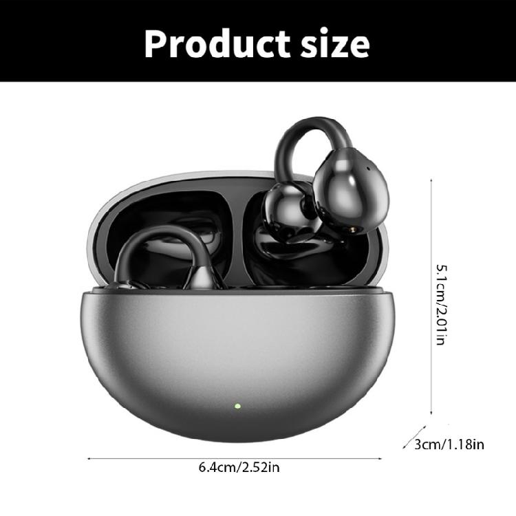 M91 Ear Clip Earbuds Wireless Earphones Open Ear Earbuds BLE5.49 Touch Control Earpieces IPX5 for Sports Running