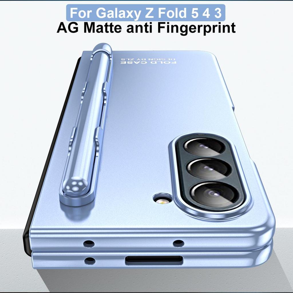 360 Full Box Poszycie Pokrowiec na zawiasy do Samsung Galaxy Z Fold 5 z uchwytem na długopis Odporny na wstrząsy pancerz Osłona ochronna Z Fold 4 3 Osłona ochronna