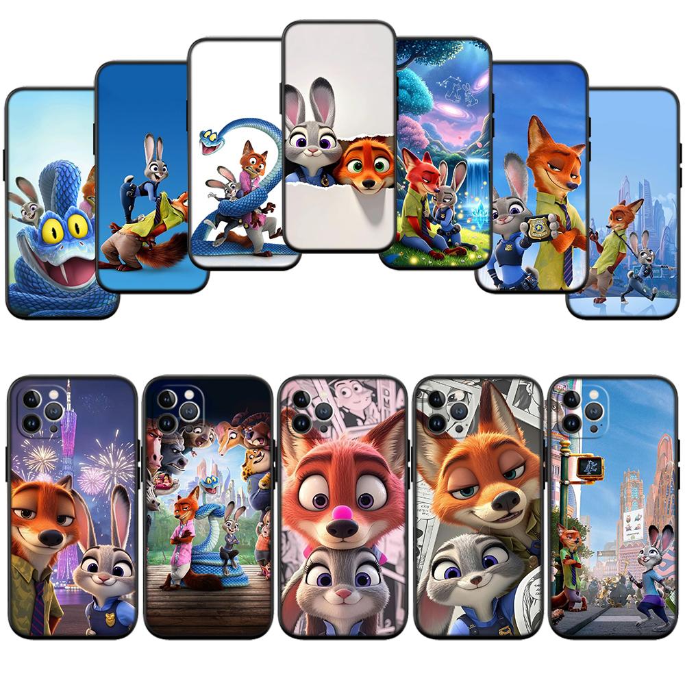 QE29 Zootopia Disney Phone Case for Samsung Galaxy A11 A12 A13 A15 A52S A53 A55 A56 A70 A71 A72 A73 F06 F16 F56 S10 Plus S10e