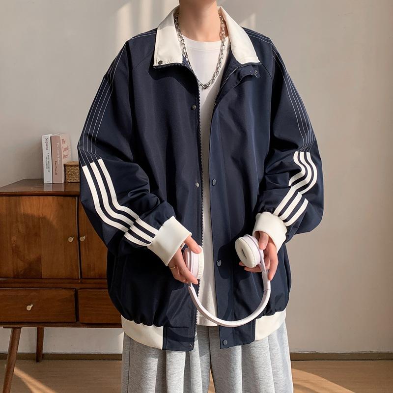 Casual Jacket Boys Jacket Teen Couple American Ruffian Handsome Baseball Uniform Autumn Top Men's Clothing