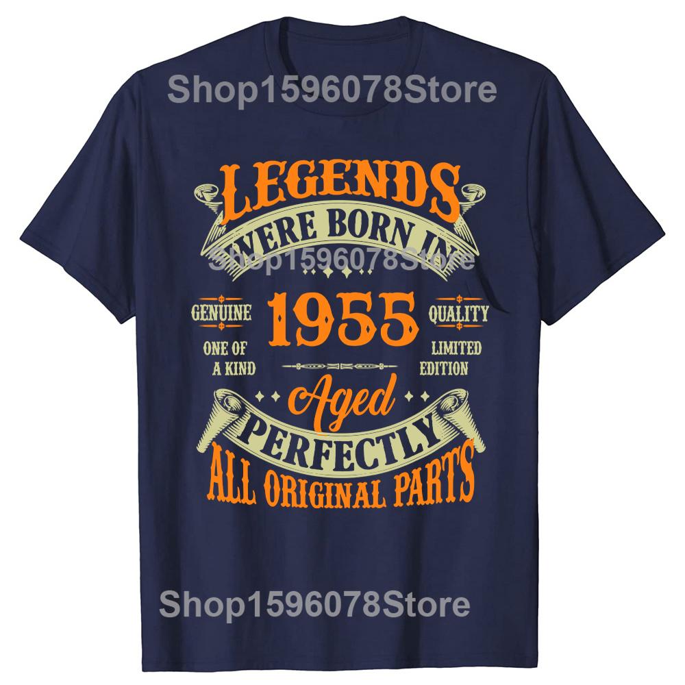 Vintage 1955 69 Years Old T Shirt Men Cotton T-Shirt Tshirt Camiseta Novelty Funny Street Cotton Men Top T-Shirts Design