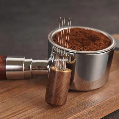 Edelstahl Kaffeepulver Tamper Espresso Pulver Rührer Verteiler Leveler WDT Tools Cafe Rühren Barista Zubehör
