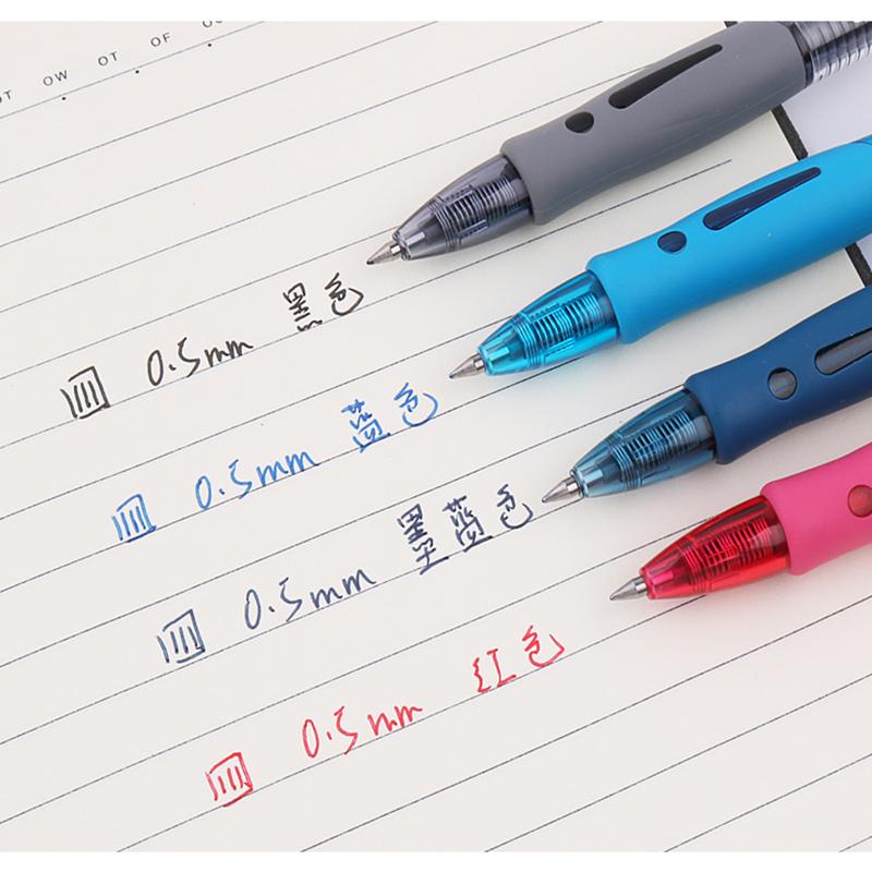 M&G 4pcs/8pcs 0.5mm Black Blue Dark Blue Red Ink Gel Pen Signing Pen School Supplies Office Supplies Stationery Gift