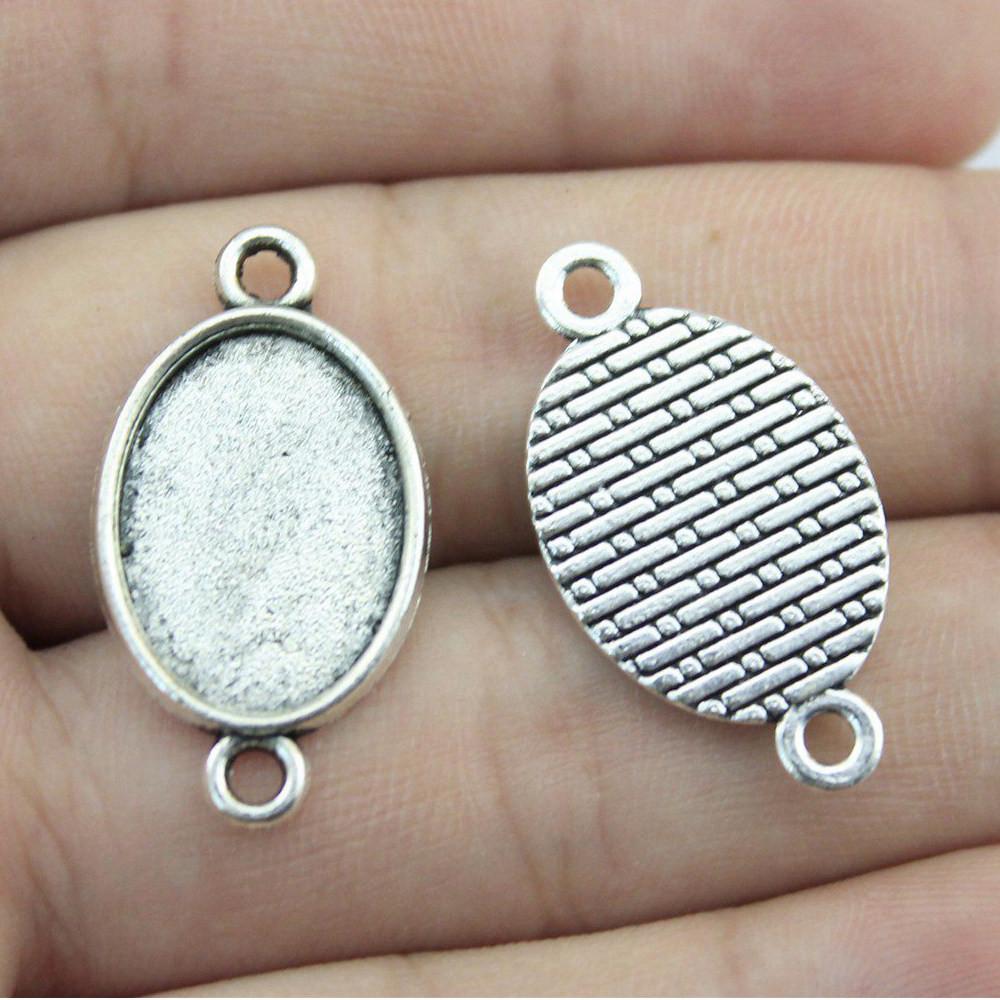 Owalna szklana baza kaboszonowa, oprawa, ramka pasująca 18x25mm 13x18mm, akcesoria, części, męska biżuteria, masywna, oryginalna dla Ciebie