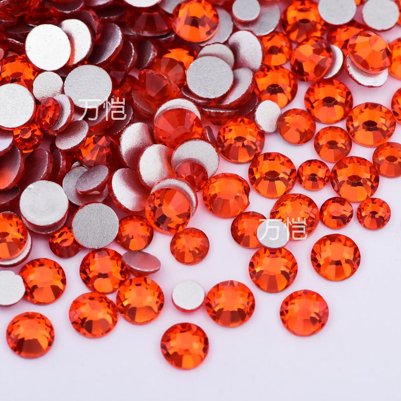 Ss3-Ss16 Mixed Size Flat Bottom Drill, Mobile Phone Case Diy Sticker Diamond Crystal Glass, Creative Nail Art Jewelry Accessories