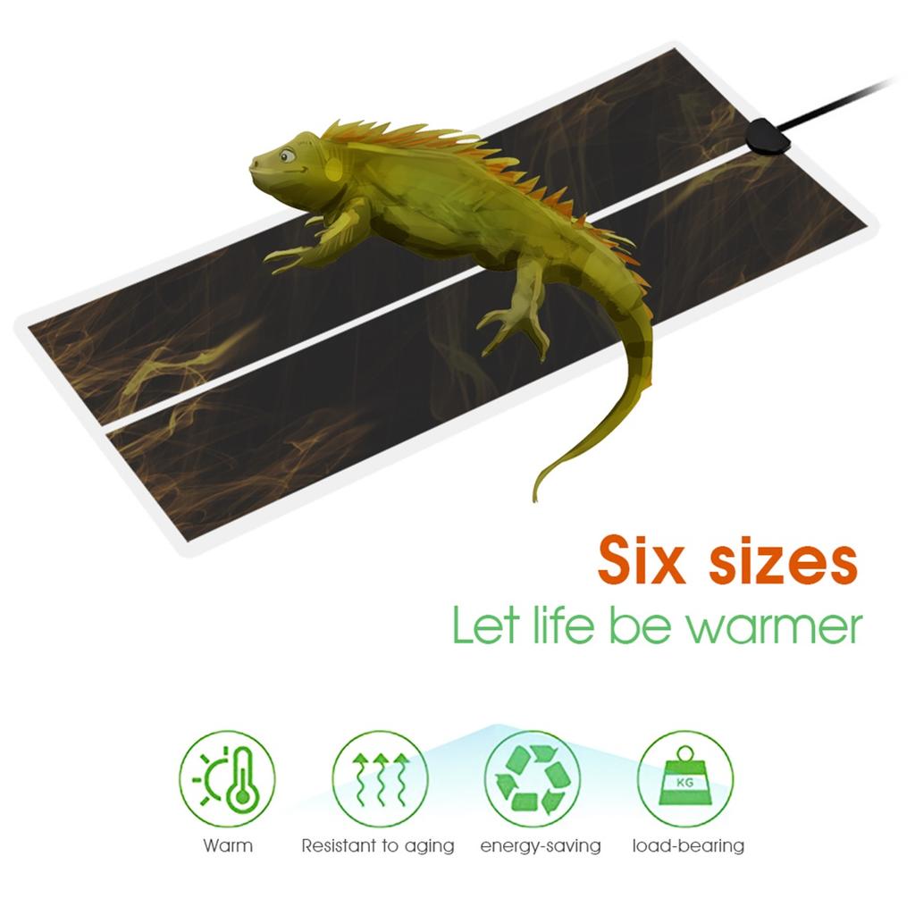 EU/US 5W/7W/14W/20W/28W/35W/45W Reptiles Heat Mat Adjustable Temperature Controller for Terrarium Climbing Pet Heating Warm Pads