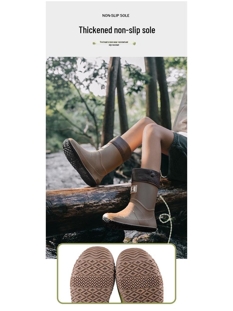 Kinder Wasserdichte Rutschfeste Regenstiefel für Jungen und Mädchen - Leicht, Faltbar, Perfekt für Grundschüler.