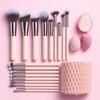 Professional 18PCS Makeup Brush Set Foundation Concealer Eyeshadow Blush Contouring Essential Beauty Tools