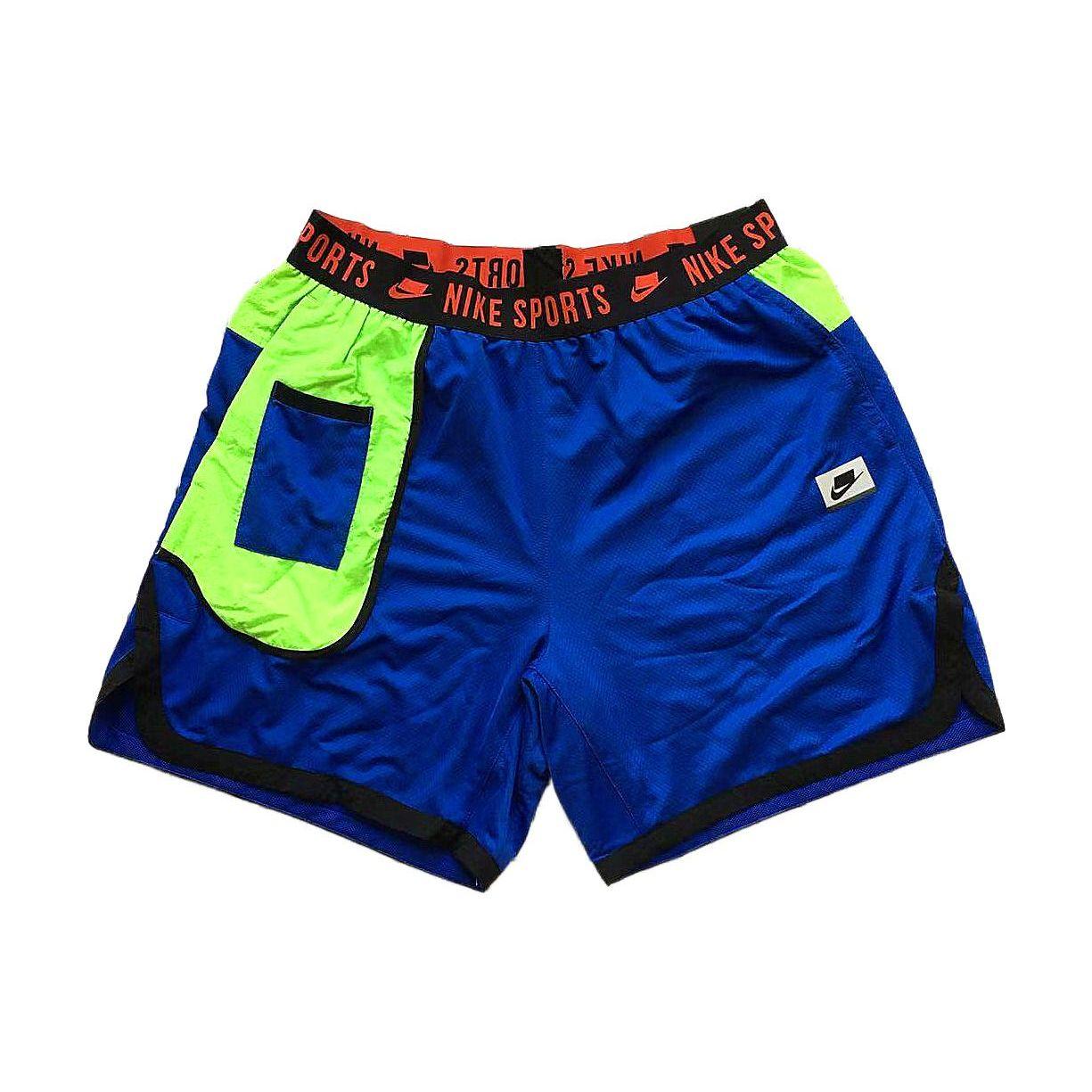 

Nike Дышащие спортивные шорты с цветными блоками, мужские штаны, синие BV3250-480