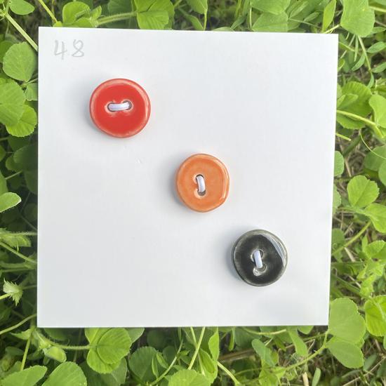 Rainbow Ceramic Button Fasteners for DIY Knitting & Doll Clothes (12/15mm)