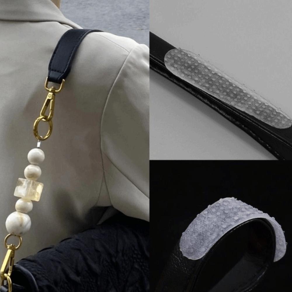 10Pcs Protection Clothes Silicone Hanger Strips Silicone Universal Adhesive Tape Prevent Clothes From Slipping