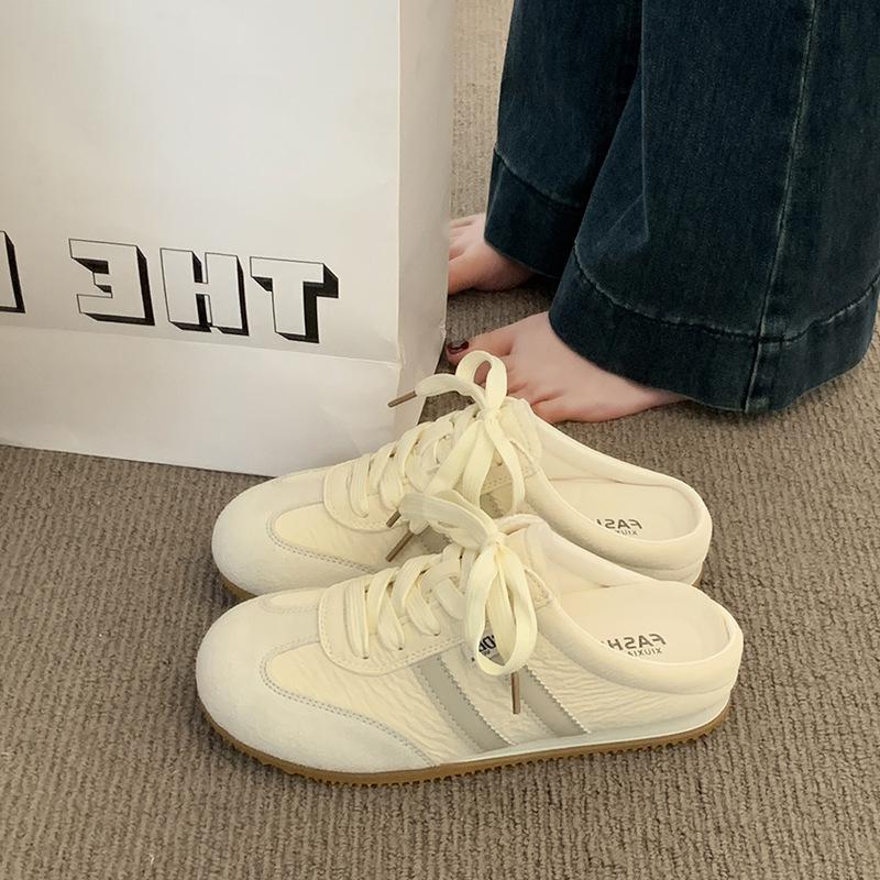 Баотоу полутапочки женские летние для улицы сандалии на один педаль для ленивых беременных 35 2609₽