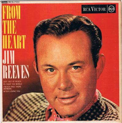 7inch Record JIM REEVES - From The Heart RCX7131 RCA Victor 1962 UK Pop Used