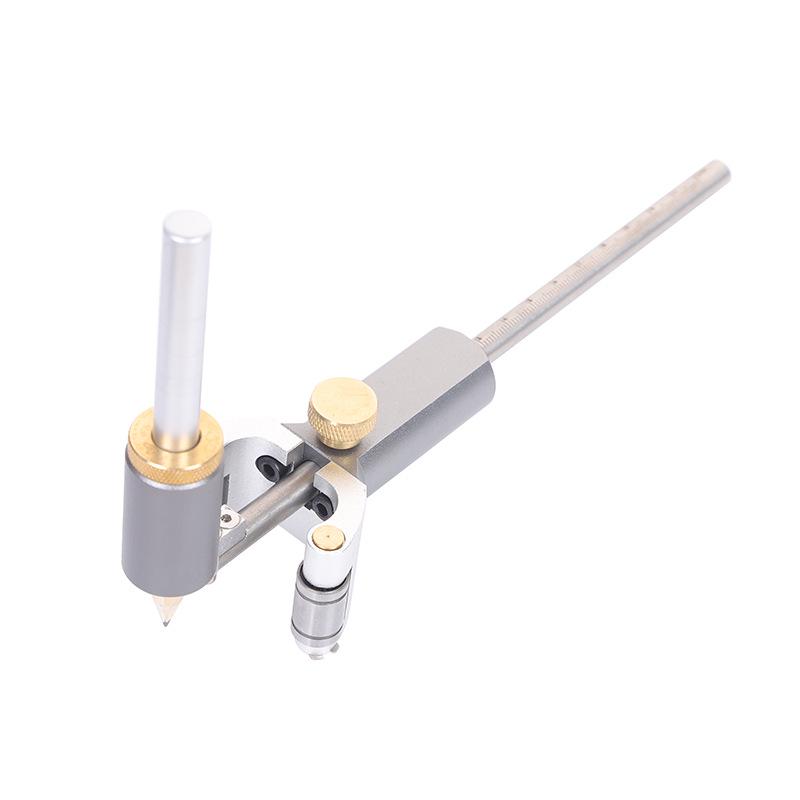 Universal Woodworking & Tile Scribing Gauge: Multifunctional Metal Profile & Arc Scribe Tool
