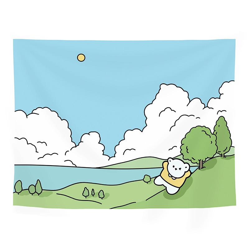 Гобелен с мультяшным медведем — фото 8