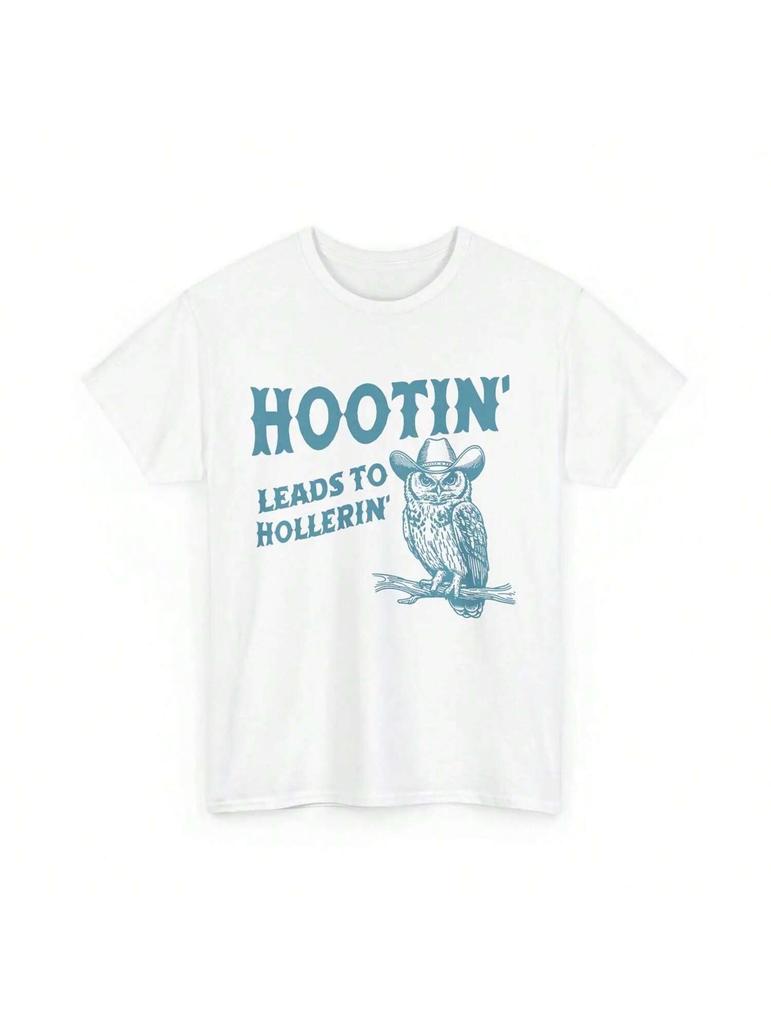 Owl Hootin Leads To Hollerin T Shirt Funny S разноцветный
