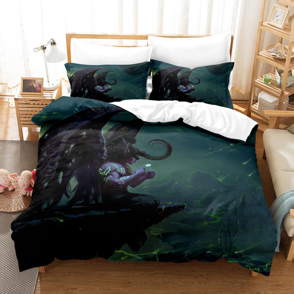 3Dworld Of Warcraft Bedding Collections Duvet Cover Collection With Pillowcase Twin Full Queen King Bedclothes Duvet Cover