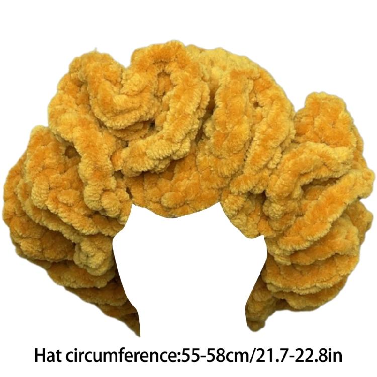 Mädchen Übergroßer Hut Handgewebter Hut Handgewebte Rüschen für Urlaub Foto-Requisiten