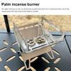 Stainless Steel Mini Folding Stove Incense Burner Holder Charcoal Aromatherapy Stove Outdoor Camping Gear