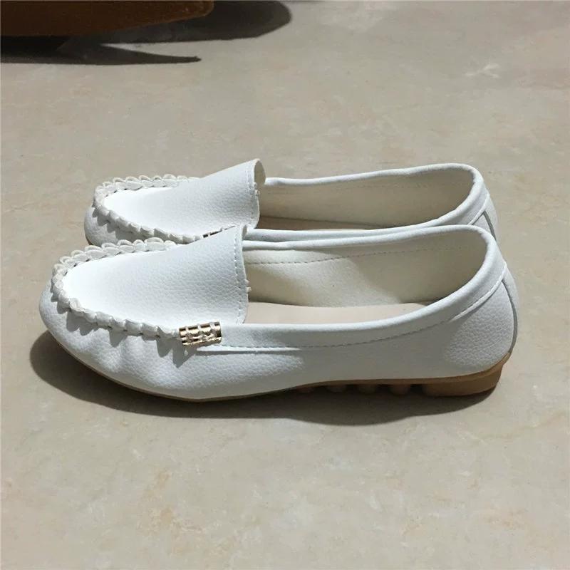 Women's Metal Decor Loafers, Casual Slip On Flat Shoes, Women's Lightweight & Comfortable Shoes