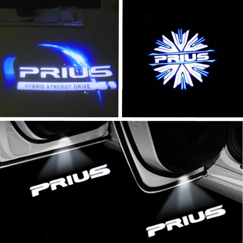 2PCS Led Car Door Logo Light HD Laser Welcome Lamp For Toyota Prius 20 40 30 50 XW20 XW30 XW50 2003-2023 2018 2011 2022
