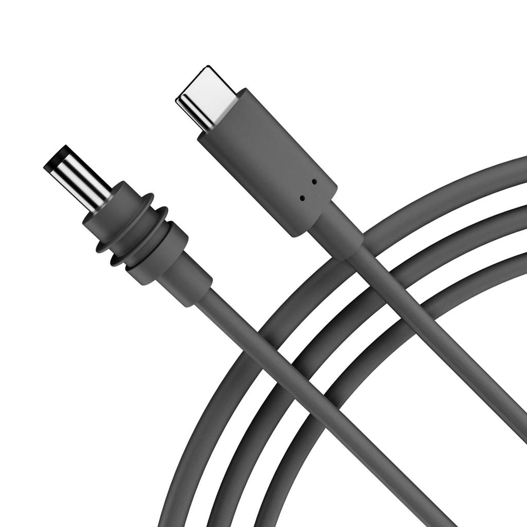 Mini TypeC DC5521 5.5x2.1mm Waterproof Power Cable for Outdoor Use PVC Cord with Overload Mulltiple Protection