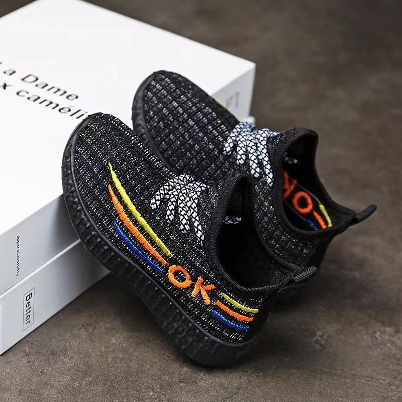 Summer Breathable Knit Kids Sneakers Soft Sole Lightweight Children Casual Running Shoes For Boys Girls Daily Walking Footwear 24