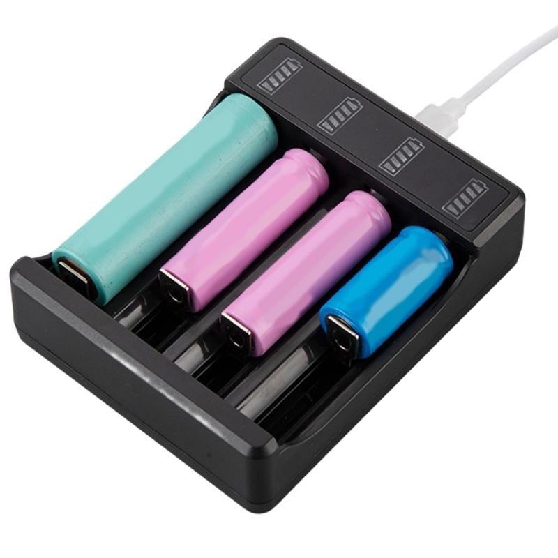 USB C Battery Charger For 18650 21700 Batteries Charging Box Compatibles Li Ion And Ni Rechargeable Cells