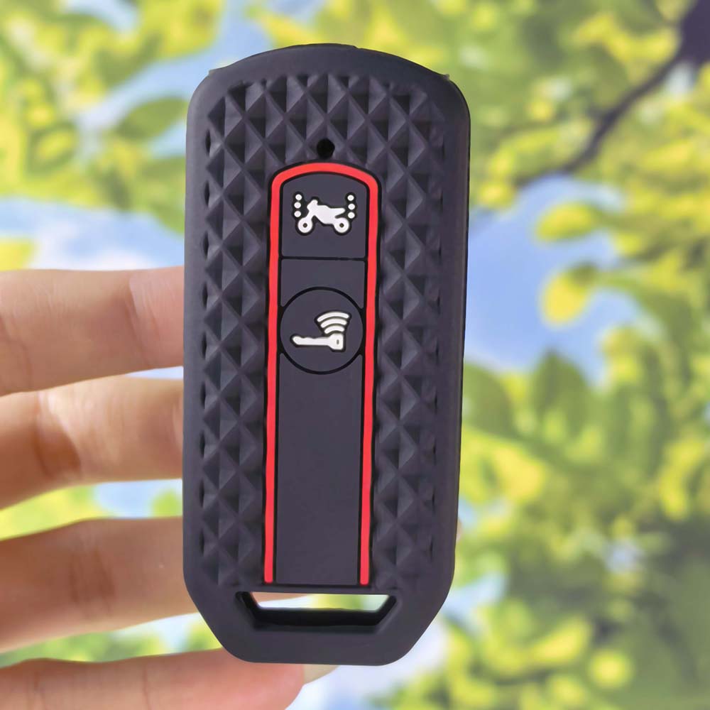 

Silicone Key Cover For Honda PCX 125 150 160 ADV 150 160 Vario SH125 SH150 2 Button Smart Key Fob Case Protector чорний