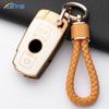 TPU Car Key Case Cover Shell For BMW X1 X5 X6 Z4 E90 E60 E70 E87 3 5 6 Series M3 M5 Holder Shell Fob Key Chain Accessories