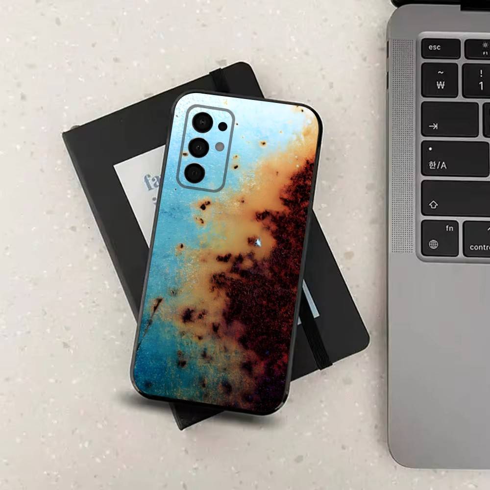 Retro Industrial Rusty Style Case For Samsung Galaxy A73,52,71,53,32,72,41,J7,22,Note,31,8,9,Soft Black Silicone Cover