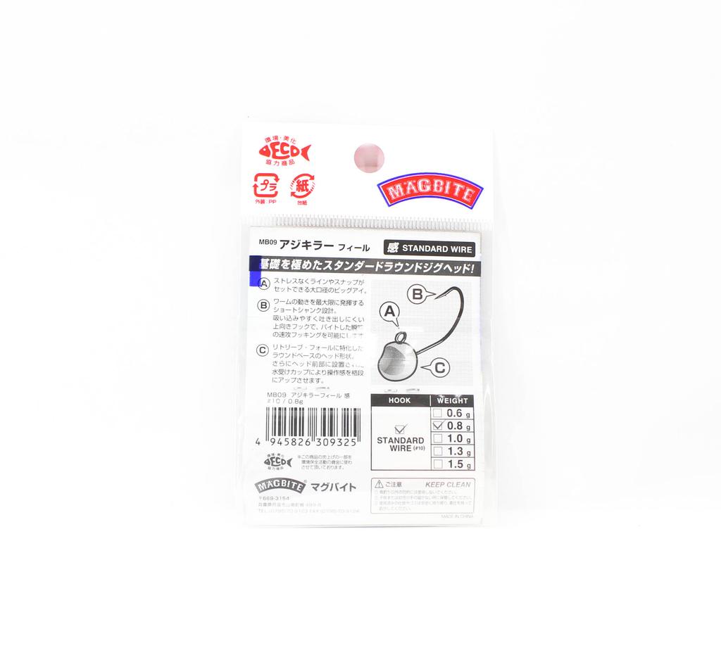 Harimitsu Magbite MB09 Jighead Aji Killer Feel 0.8 Grams Size 10 (9325)