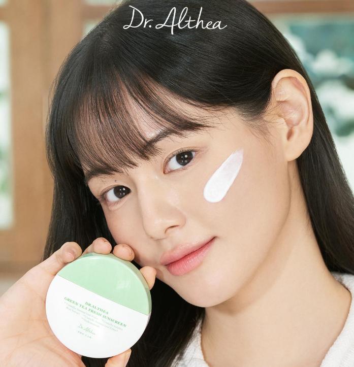 Dr. Althea Green Tea Fresh Sunscreen 45ml Lightweight Soothing UV Protection SPF50+ PA++++