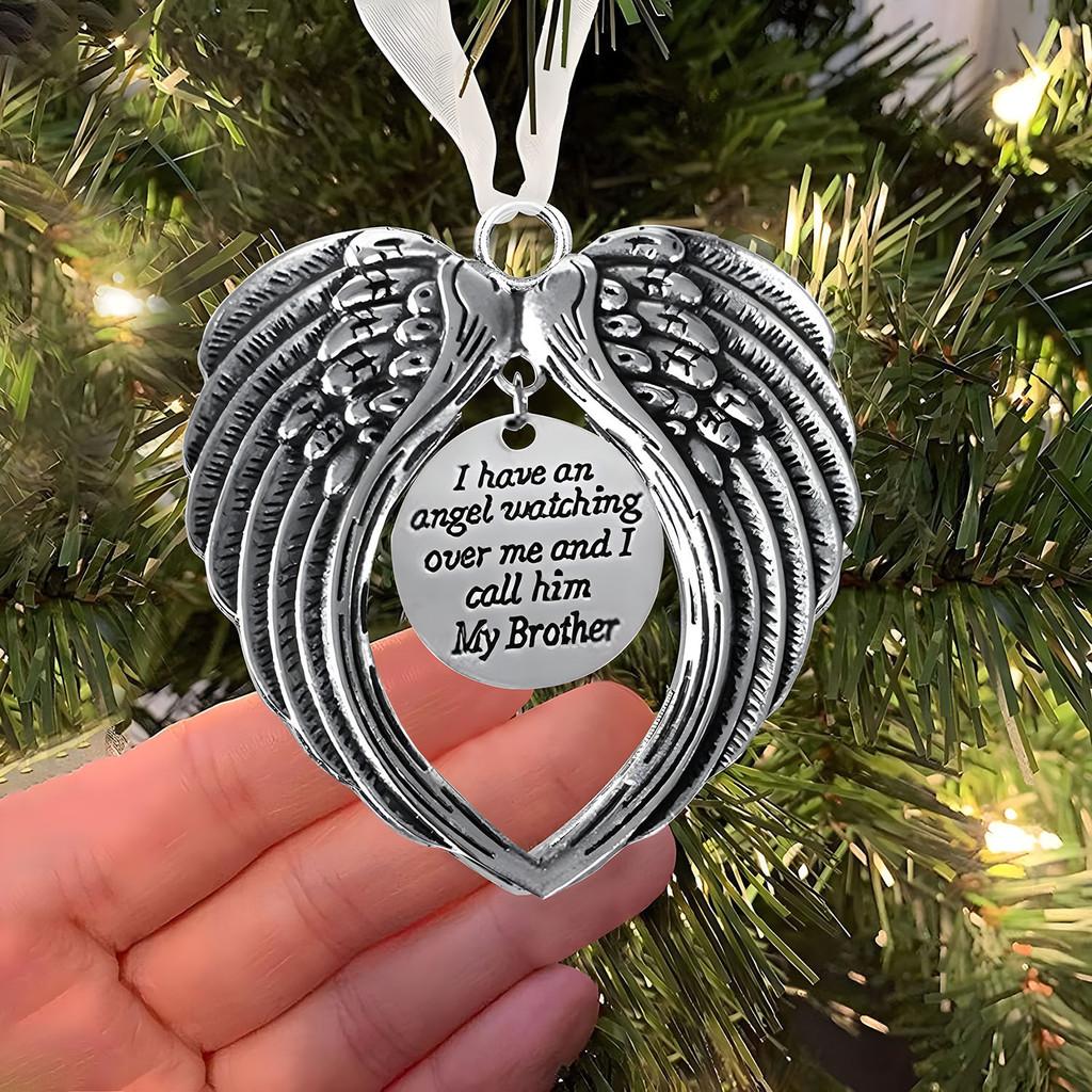 Heart Beautiful Shaped Angel Wings Memorial Ornament For Loved Ones Remembrance