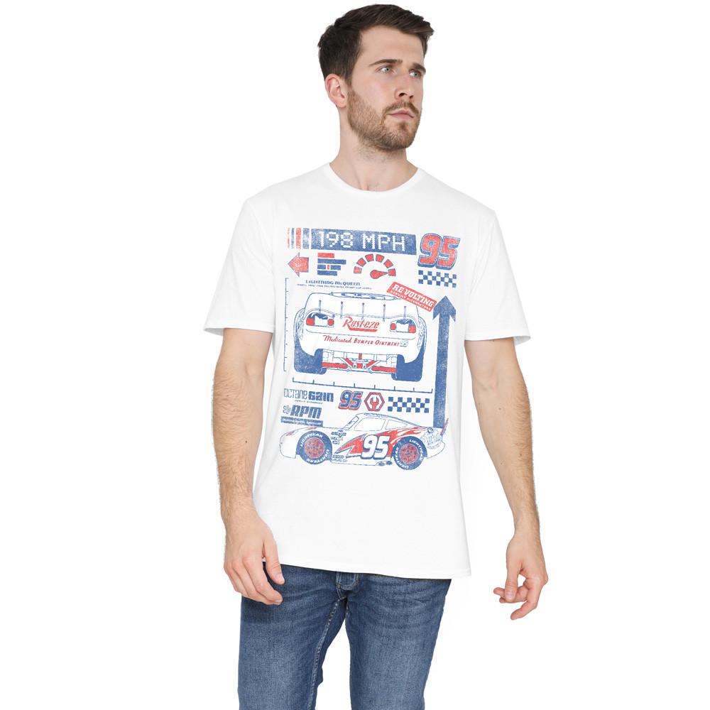 Cars Lightning McQueen 198 T-Shirt S-5XL White S