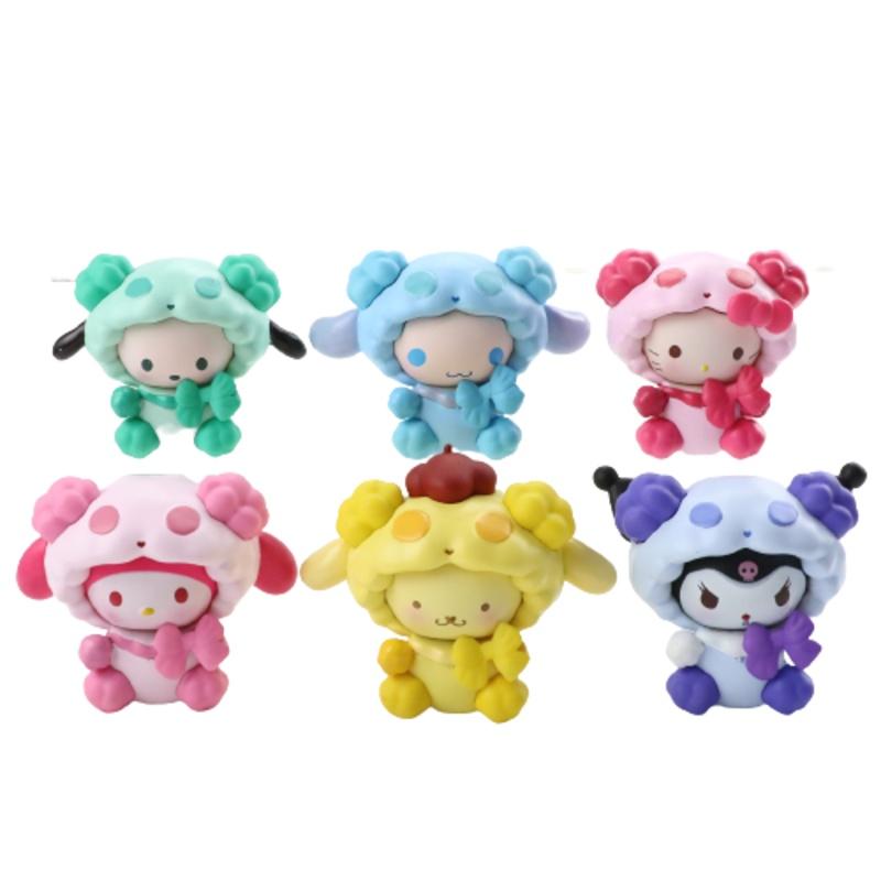 Cute Sanrio My Melody Figure Doll Toy Set For Home Decor And Cake Topping