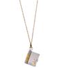 Engraved Titanium Steel Necklace - Fade-Resistant, Emotional Book Pendant, Women's Clavicle Chain Jewelry 
