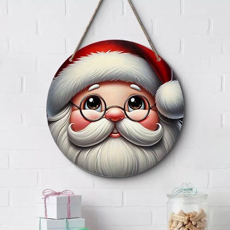 Christmas Decoration, Door Sign Hanging Ornament, Wooden Snowman Plaque Series, Wooden Craft, Festive Hanging Decor, Holiday Signage