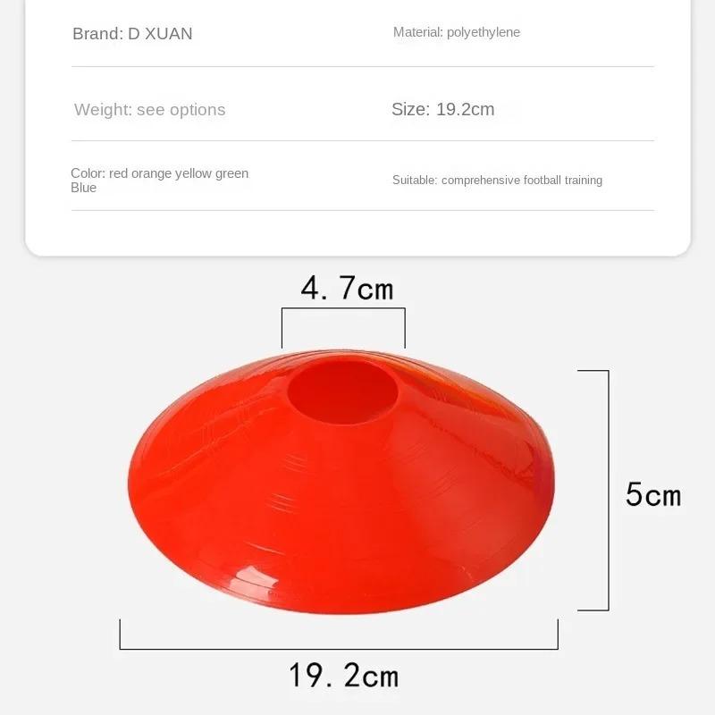 Round Mouth Logo Disc Soccer Trainingequipment  Logo Disc Obstacle Logo Cone Obstacle Disc Soft Durable Equipment Marker Outdoor
