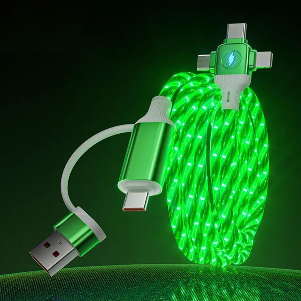 PVC USB Type C Charger Cable 3 In 2 Design Multiple USB C Charging Wire PD Charging Cable  Travel