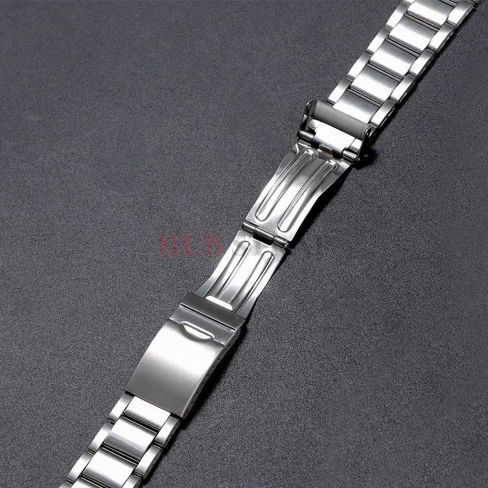 12mm 14mm 16mm 18mm 20mm 22mm 24mm Platte Einde Massief Roestvrij Staal Horlogeband Vouwsluiting Band Universele Banden voor Tissot