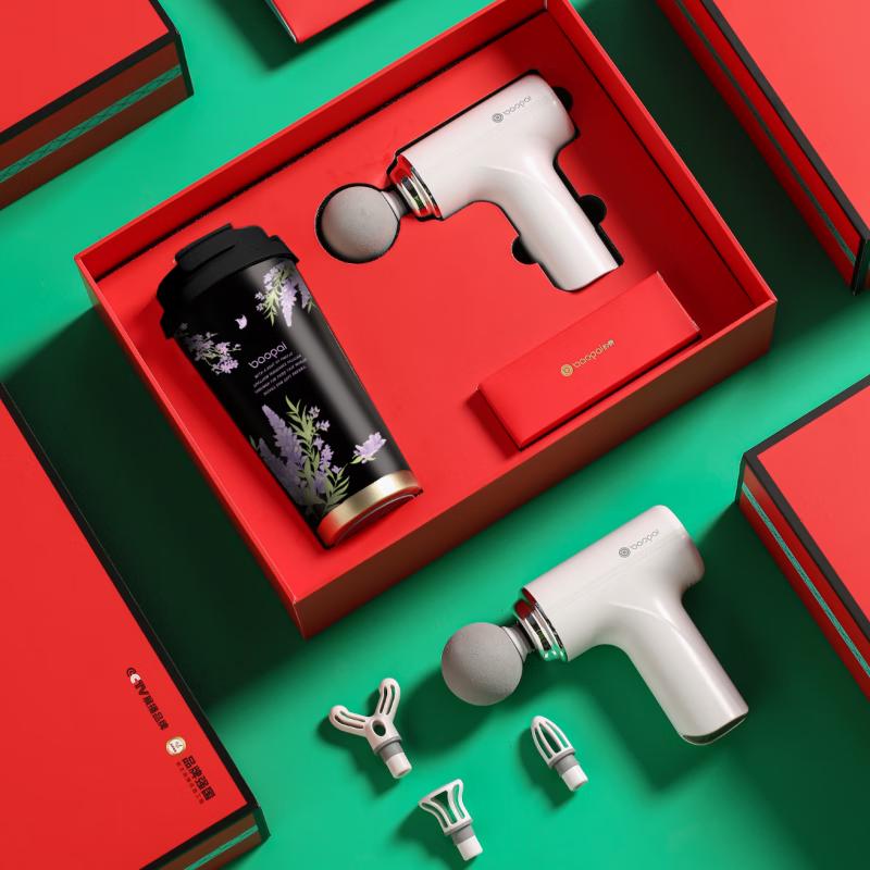 BAOPAI Fascia Massage Gun and Wellness Coffee Cup Set
