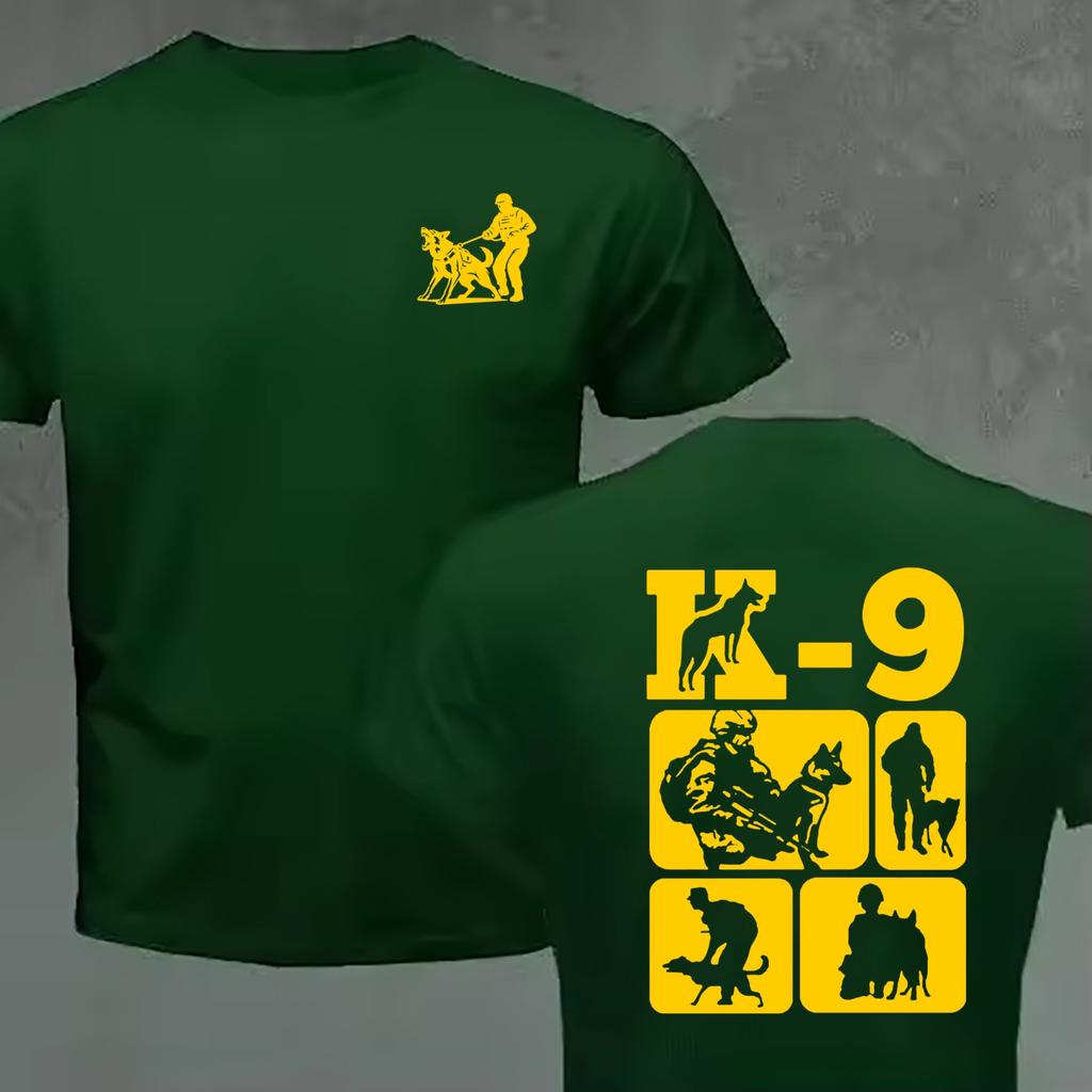 Funny Design Trainer K9 Team K9 Unit Malinois Dog Training Shirt Unisex Fashion Trendy Casual Clothing Stylish Tops Tee Shirt Lei
