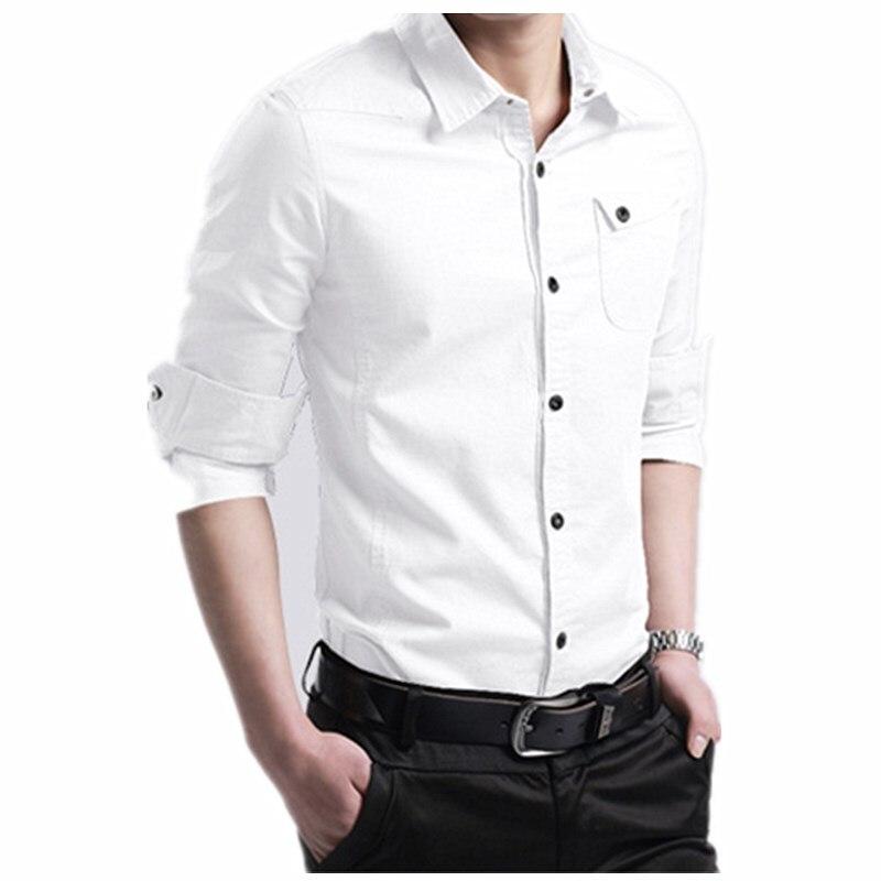 Men's Slim Fit Button Down Shirt - Casual Long Sleeve with Chest Pocket
